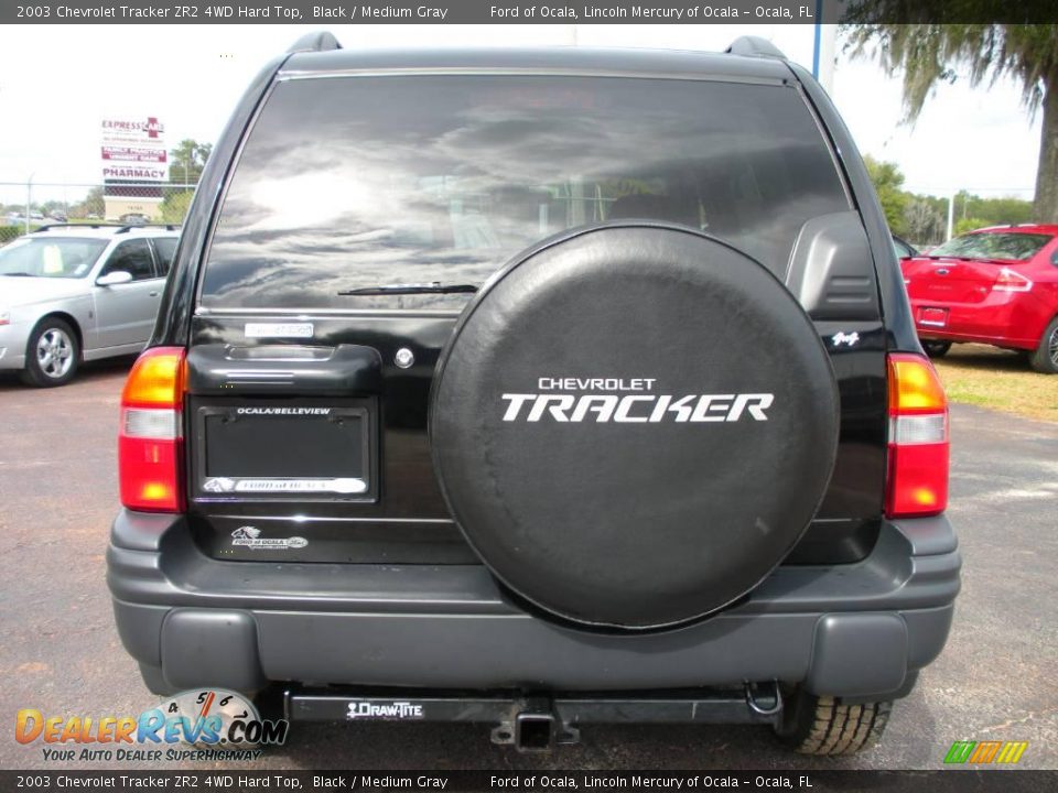 2003 Chevrolet Tracker ZR2 4WD Hard Top Black / Medium Gray Photo #4
