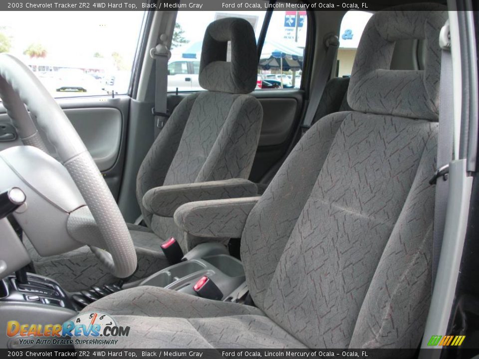 2003 Chevrolet Tracker ZR2 4WD Hard Top Black / Medium Gray Photo #14