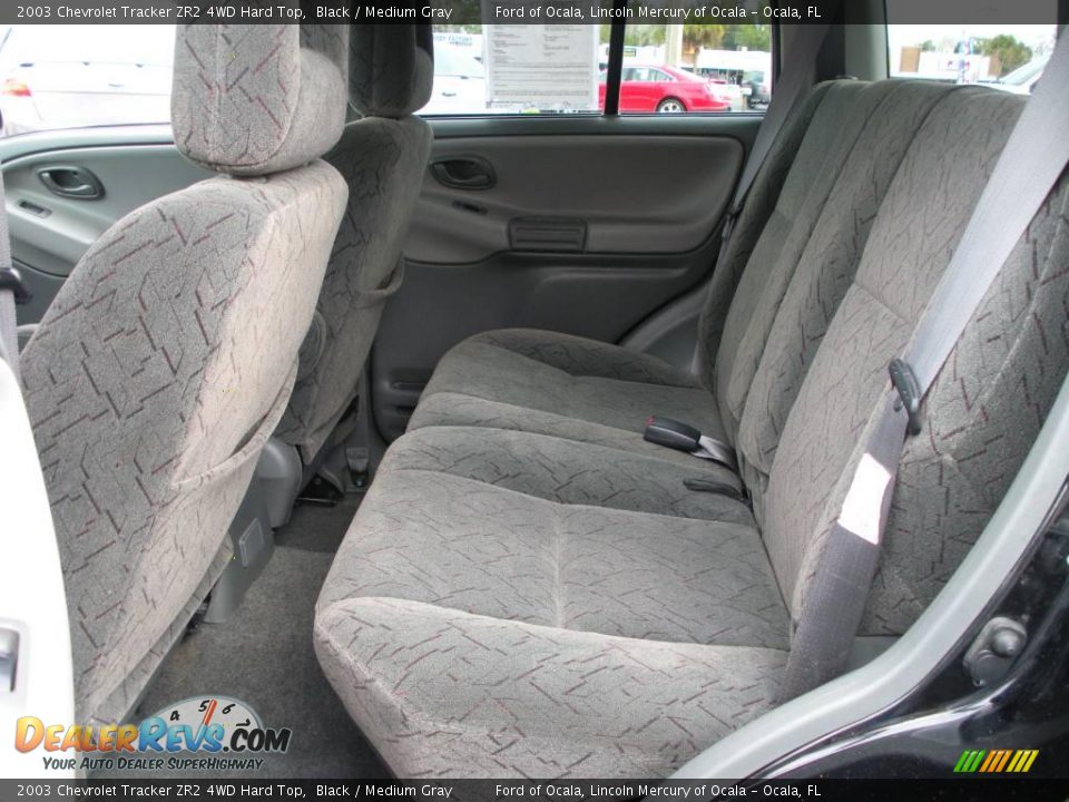 2003 Chevrolet Tracker ZR2 4WD Hard Top Black / Medium Gray Photo #15