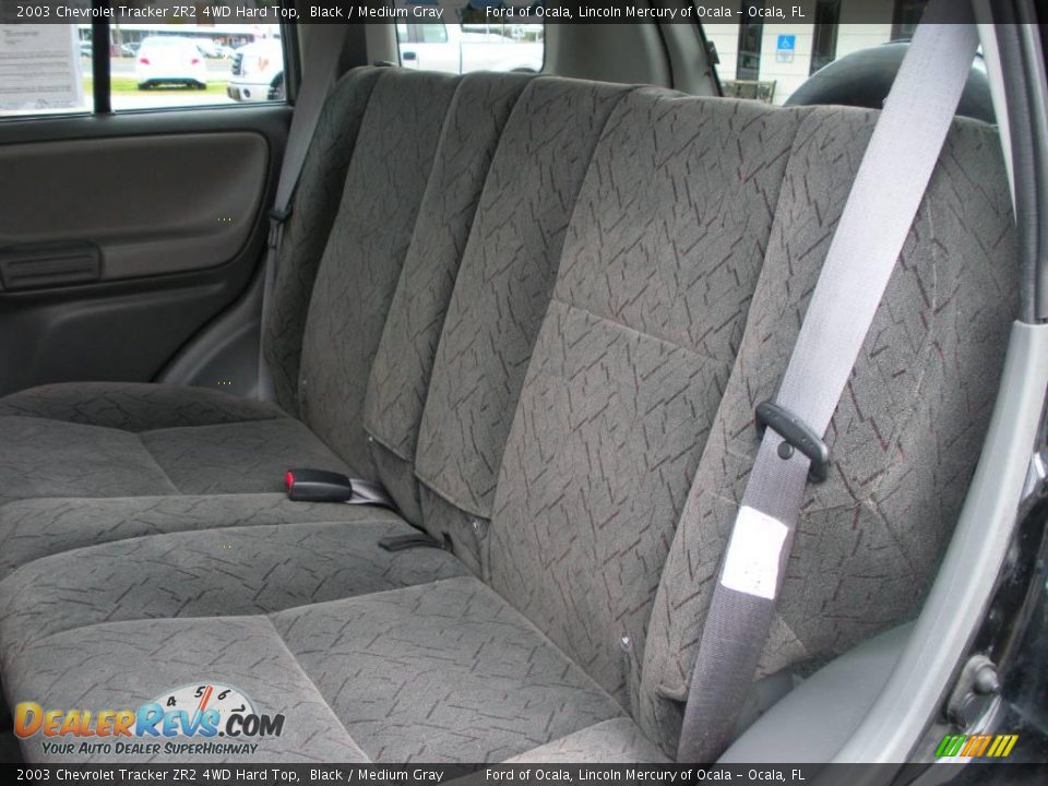 2003 Chevrolet Tracker ZR2 4WD Hard Top Black / Medium Gray Photo #16