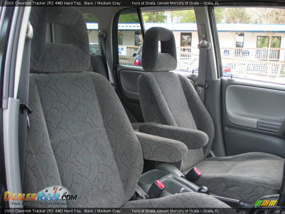 2003 Chevrolet Tracker ZR2 4WD Hard Top Black / Medium Gray Photo #18