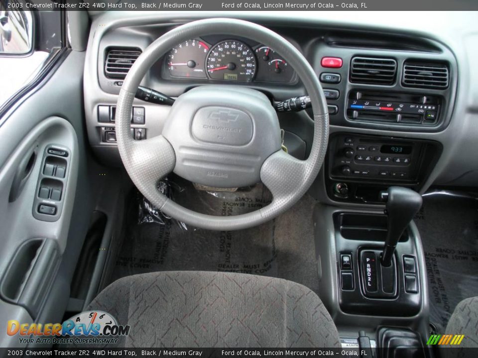 2003 Chevrolet Tracker ZR2 4WD Hard Top Black / Medium Gray Photo #20