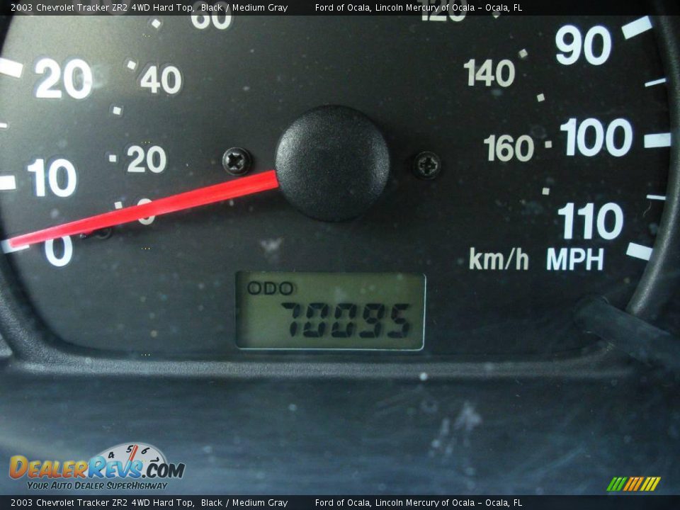 2003 Chevrolet Tracker ZR2 4WD Hard Top Black / Medium Gray Photo #22