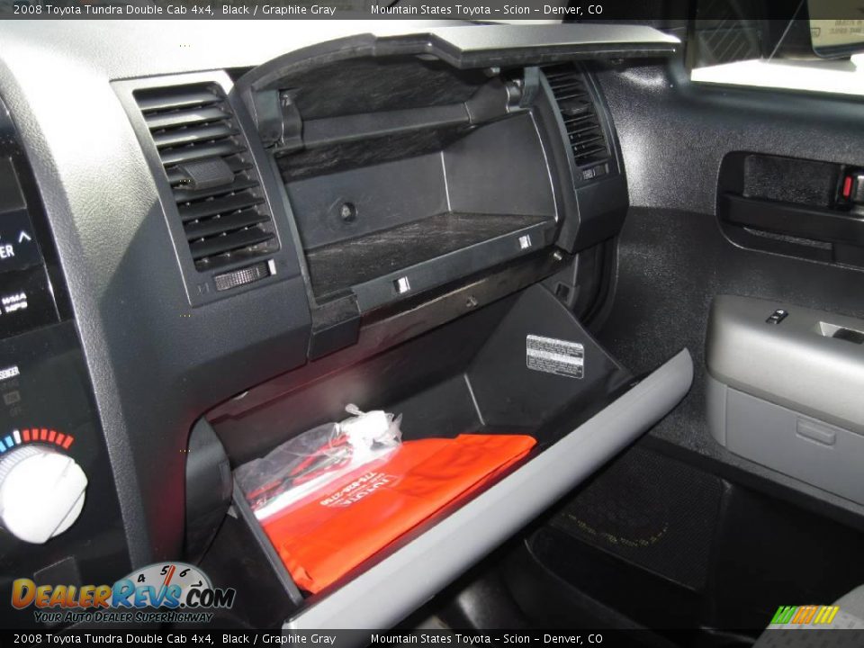 2008 Toyota Tundra Double Cab 4x4 Black / Graphite Gray Photo #18