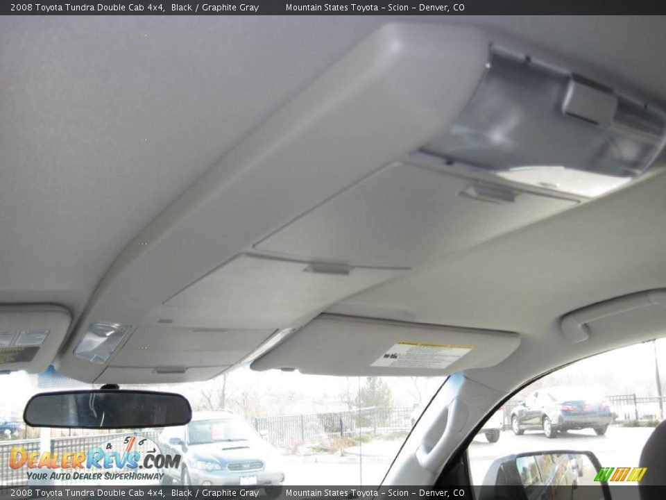2008 Toyota Tundra Double Cab 4x4 Black / Graphite Gray Photo #19
