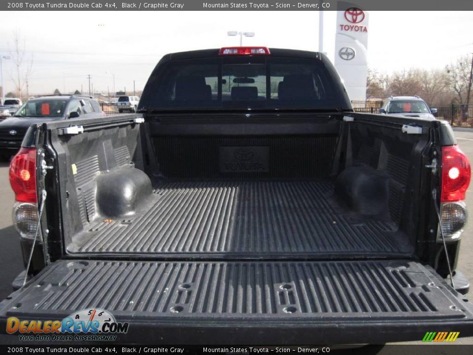 2008 Toyota Tundra Double Cab 4x4 Black / Graphite Gray Photo #20