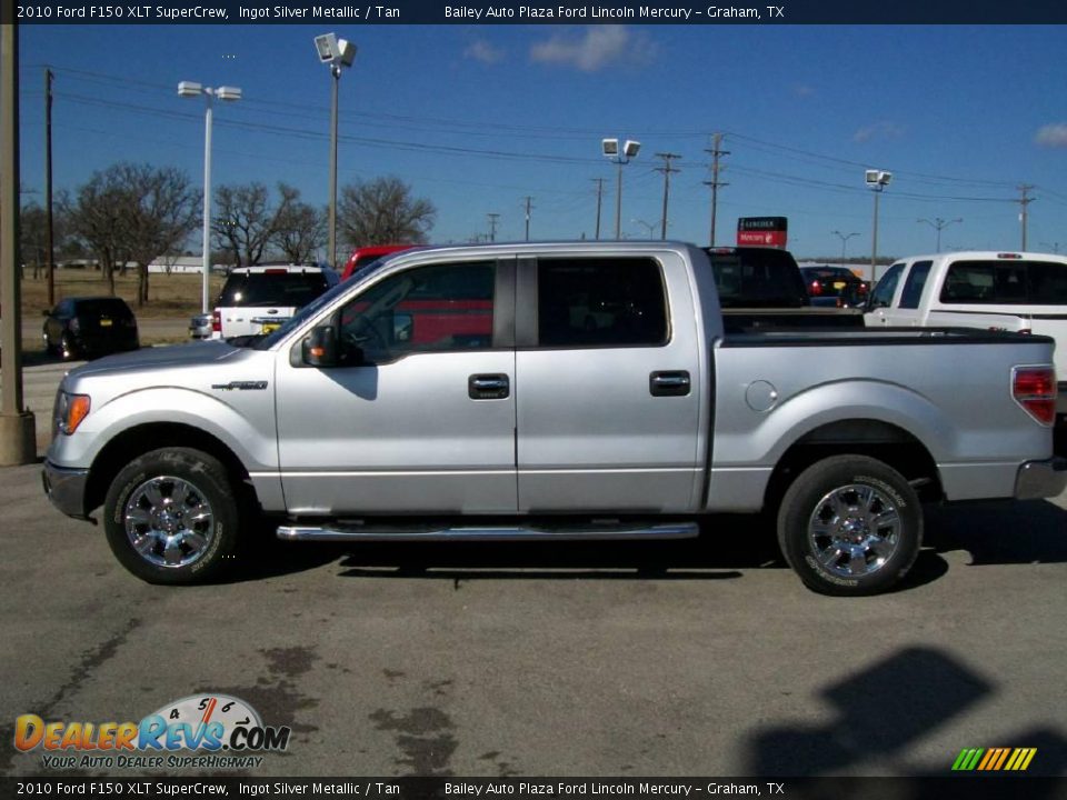 2010 Ford F150 XLT SuperCrew Ingot Silver Metallic / Tan Photo #2