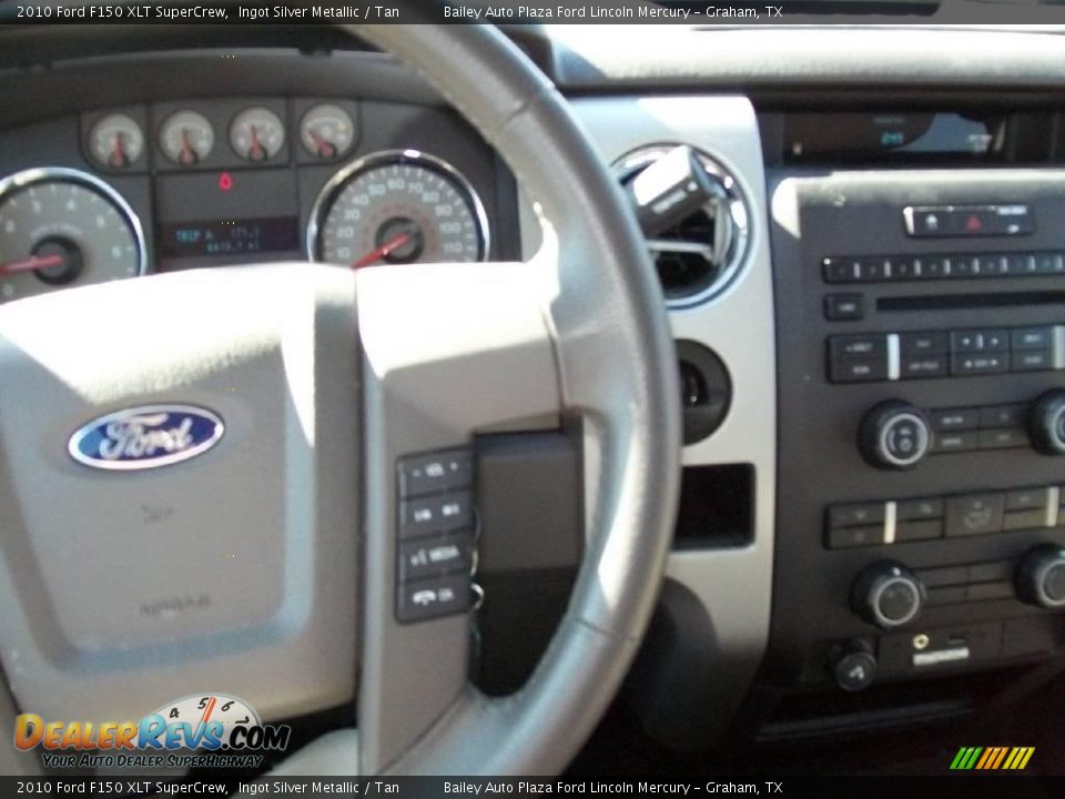 2010 Ford F150 XLT SuperCrew Ingot Silver Metallic / Tan Photo #3