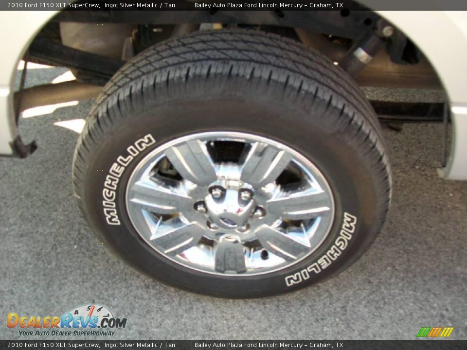 2010 Ford F150 XLT SuperCrew Ingot Silver Metallic / Tan Photo #7