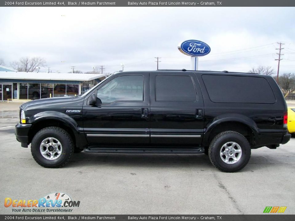 2004 Ford Excursion Limited 4x4 Black / Medium Parchment Photo #2