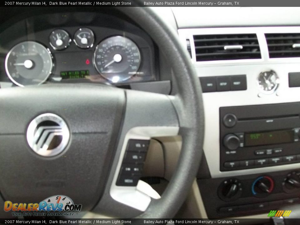 2007 Mercury Milan I4 Dark Blue Pearl Metallic / Medium Light Stone Photo #3