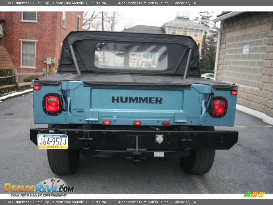 2001 Hummer H1 Soft Top Ocean Blue Metallic / Cloud Gray Photo #5