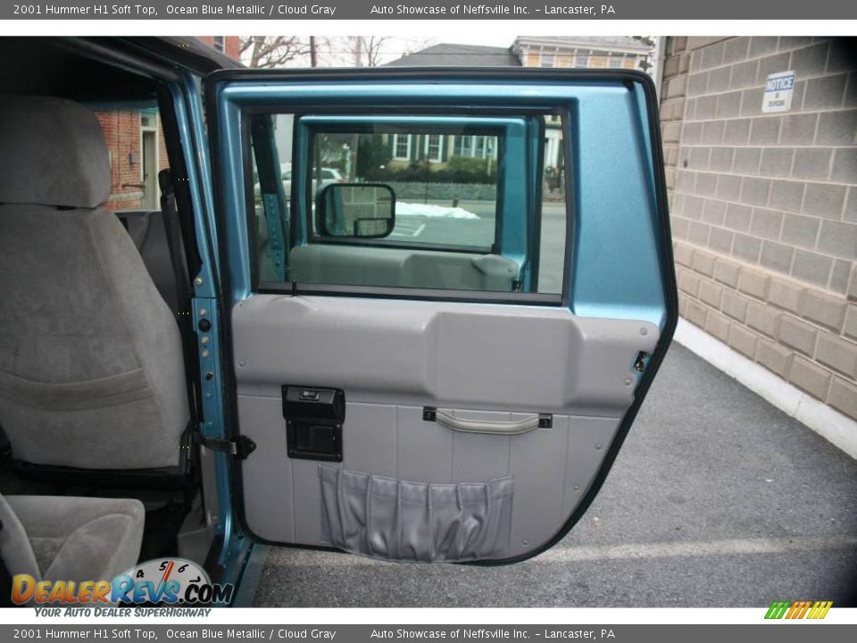 2001 Hummer H1 Soft Top Ocean Blue Metallic / Cloud Gray Photo #15