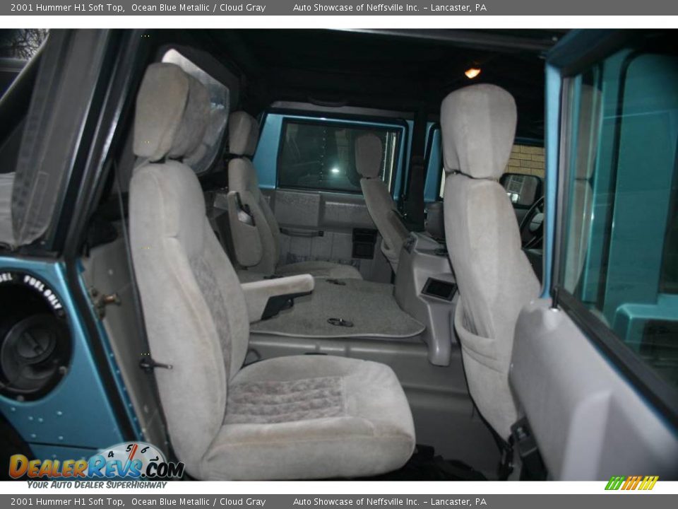 2001 Hummer H1 Soft Top Ocean Blue Metallic / Cloud Gray Photo #19