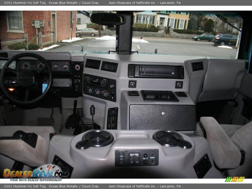 2001 Hummer H1 Soft Top Ocean Blue Metallic / Cloud Gray Photo #20