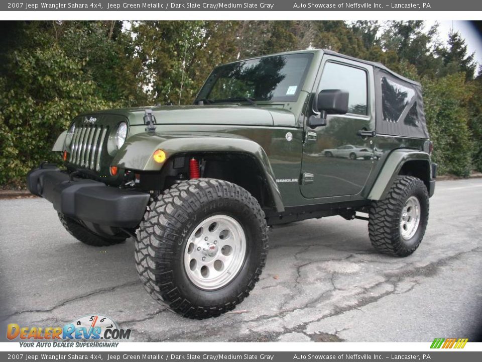 2007 Jeep Wrangler Sahara 4x4 Jeep Green Metallic / Dark Slate Gray/Medium Slate Gray Photo #1