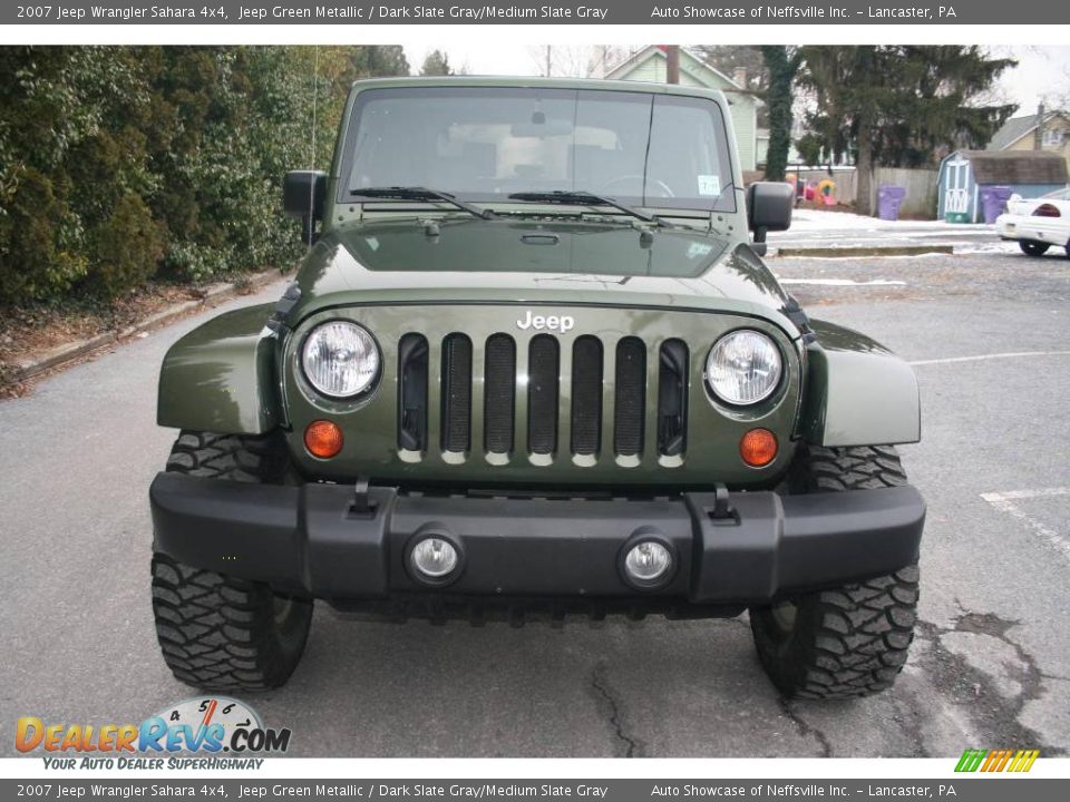 2007 Jeep Wrangler Sahara 4x4 Jeep Green Metallic / Dark Slate Gray/Medium Slate Gray Photo #2