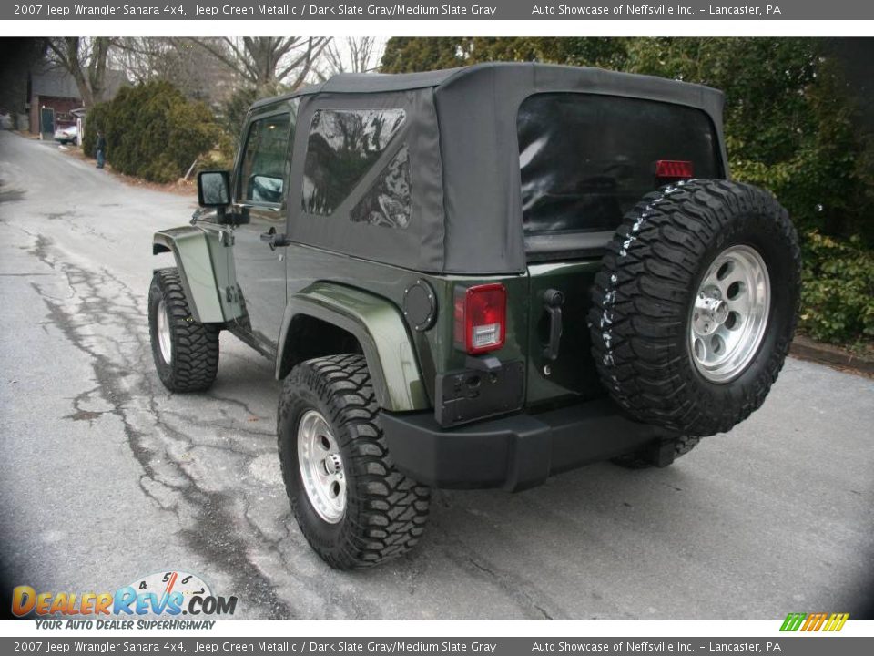 2007 Jeep Wrangler Sahara 4x4 Jeep Green Metallic / Dark Slate Gray/Medium Slate Gray Photo #4
