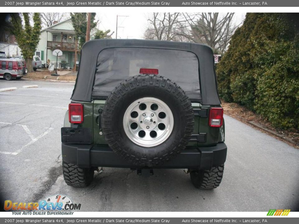 2007 Jeep Wrangler Sahara 4x4 Jeep Green Metallic / Dark Slate Gray/Medium Slate Gray Photo #5
