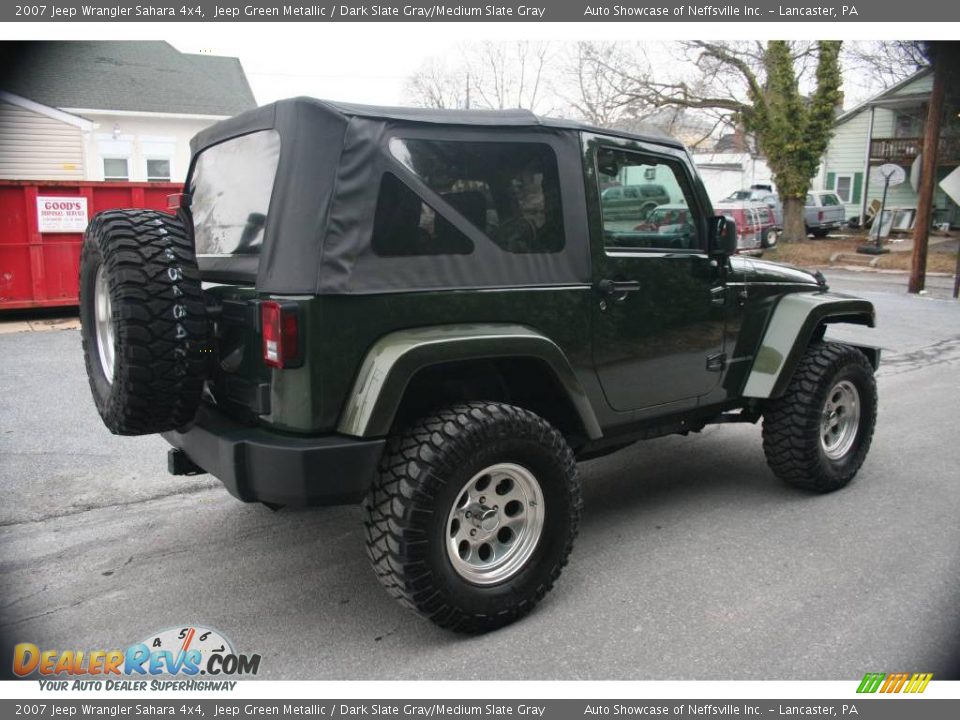 2007 Jeep Wrangler Sahara 4x4 Jeep Green Metallic / Dark Slate Gray/Medium Slate Gray Photo #6