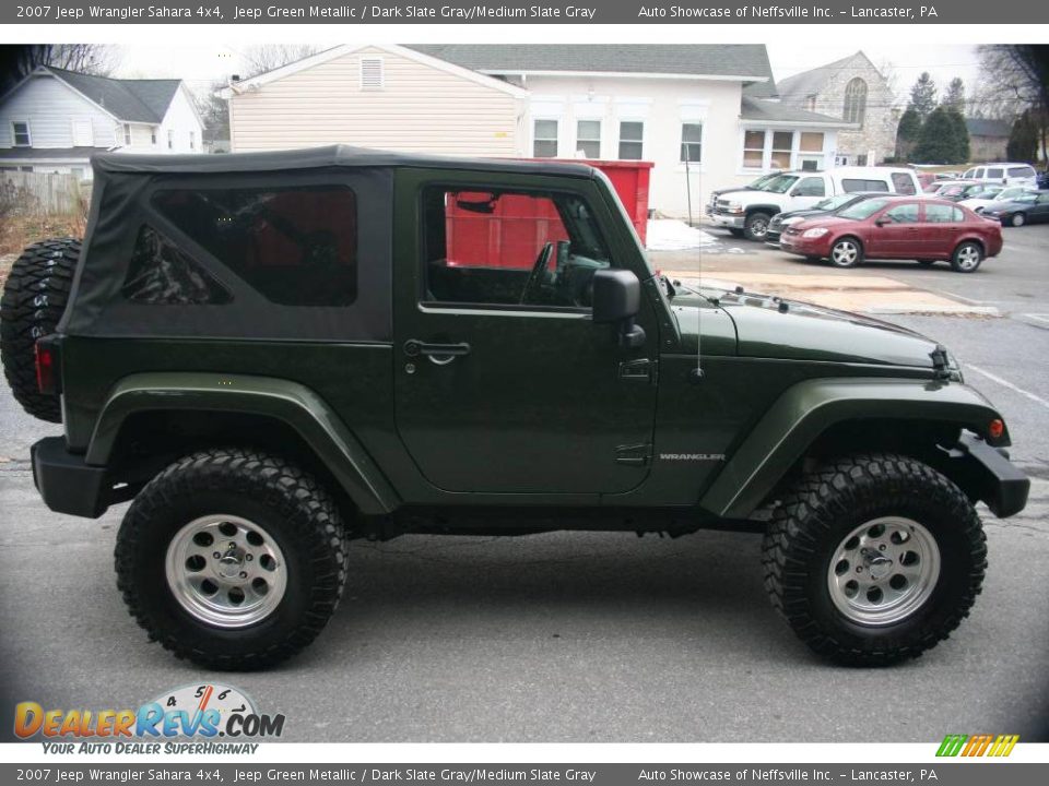 2007 Jeep Wrangler Sahara 4x4 Jeep Green Metallic / Dark Slate Gray/Medium Slate Gray Photo #7