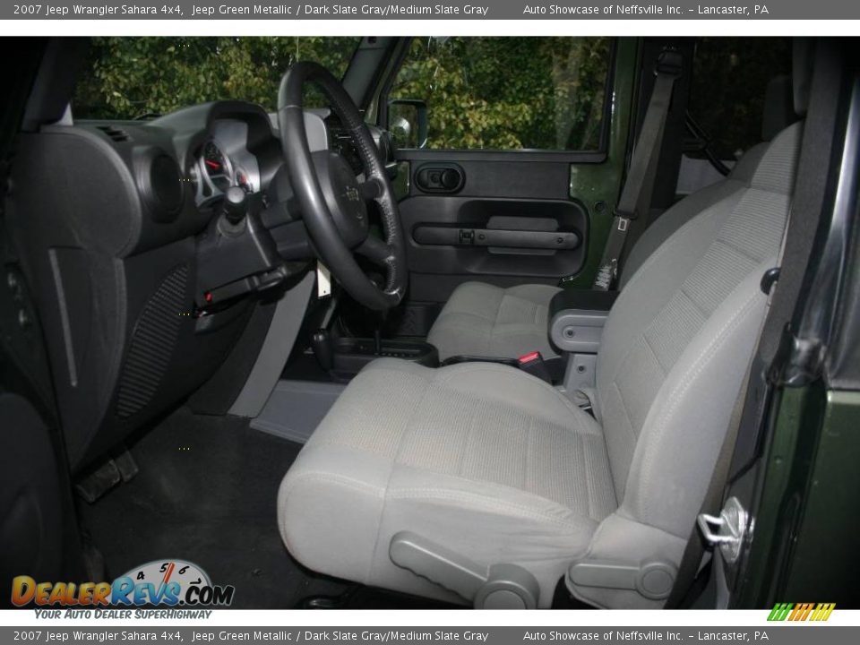 2007 Jeep Wrangler Sahara 4x4 Jeep Green Metallic / Dark Slate Gray/Medium Slate Gray Photo #16