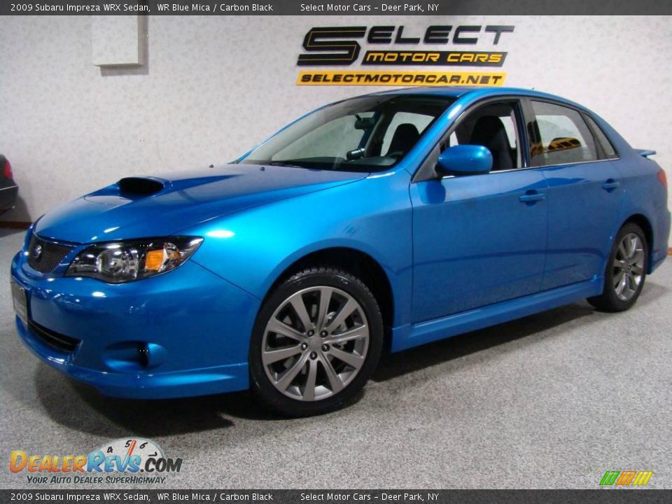 2009 Subaru Impreza WRX Sedan WR Blue Mica / Carbon Black Photo #1