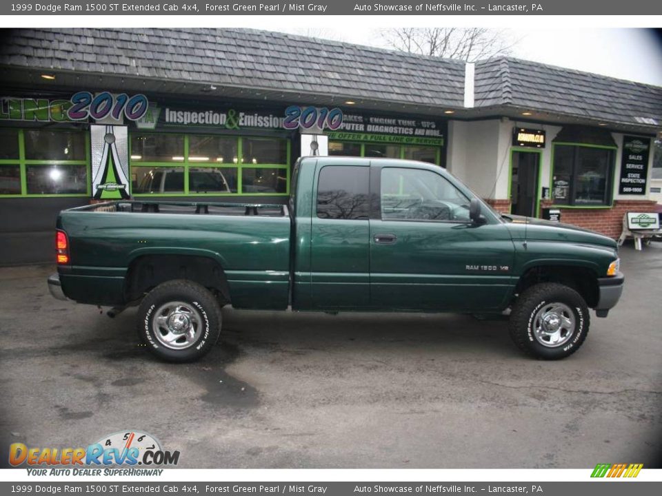 1999 Dodge Ram 1500 ST Extended Cab 4x4 Forest Green Pearl / Mist Gray Photo #6