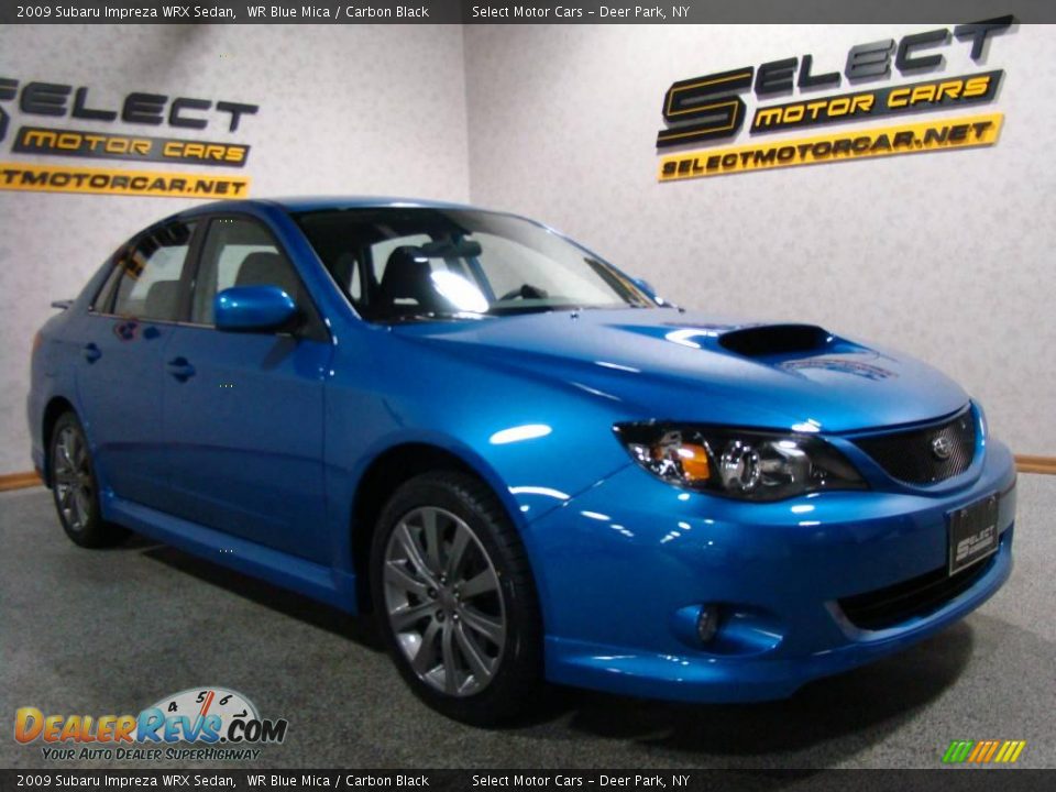 2009 Subaru Impreza WRX Sedan WR Blue Mica / Carbon Black Photo #3