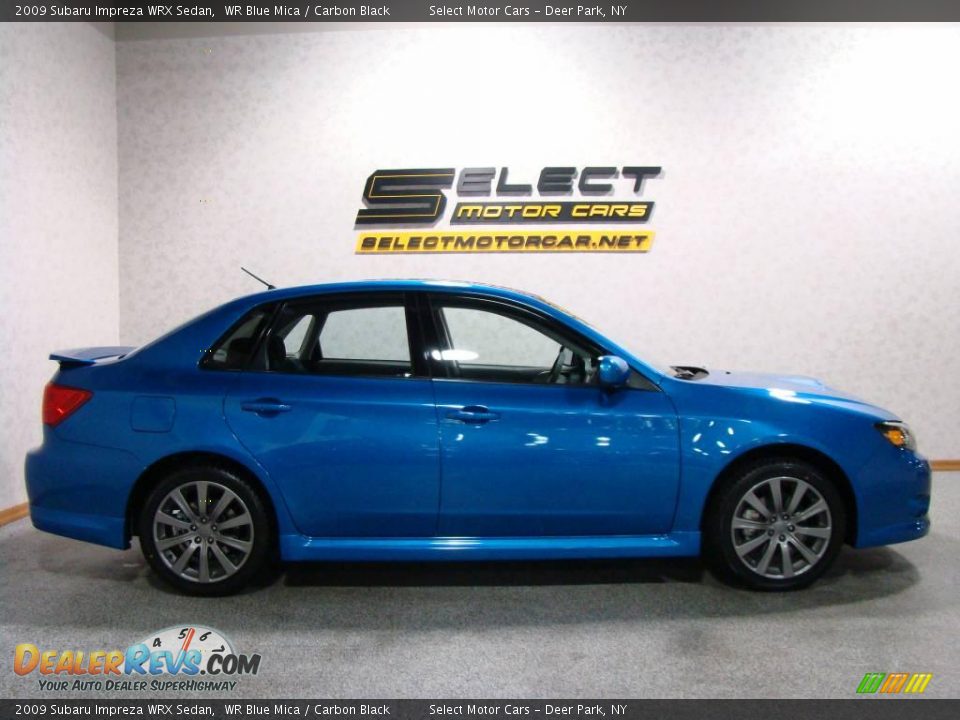 2009 Subaru Impreza WRX Sedan WR Blue Mica / Carbon Black Photo #4