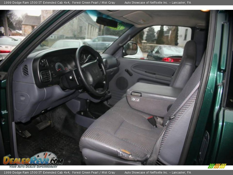 1999 Dodge Ram 1500 ST Extended Cab 4x4 Forest Green Pearl / Mist Gray Photo #8