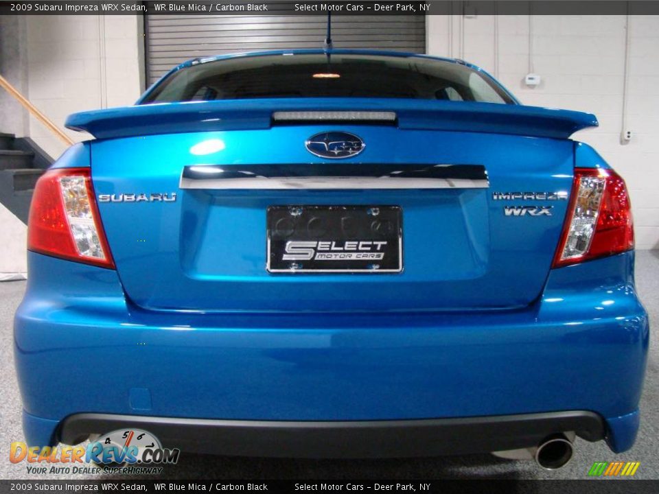 2009 Subaru Impreza WRX Sedan WR Blue Mica / Carbon Black Photo #5