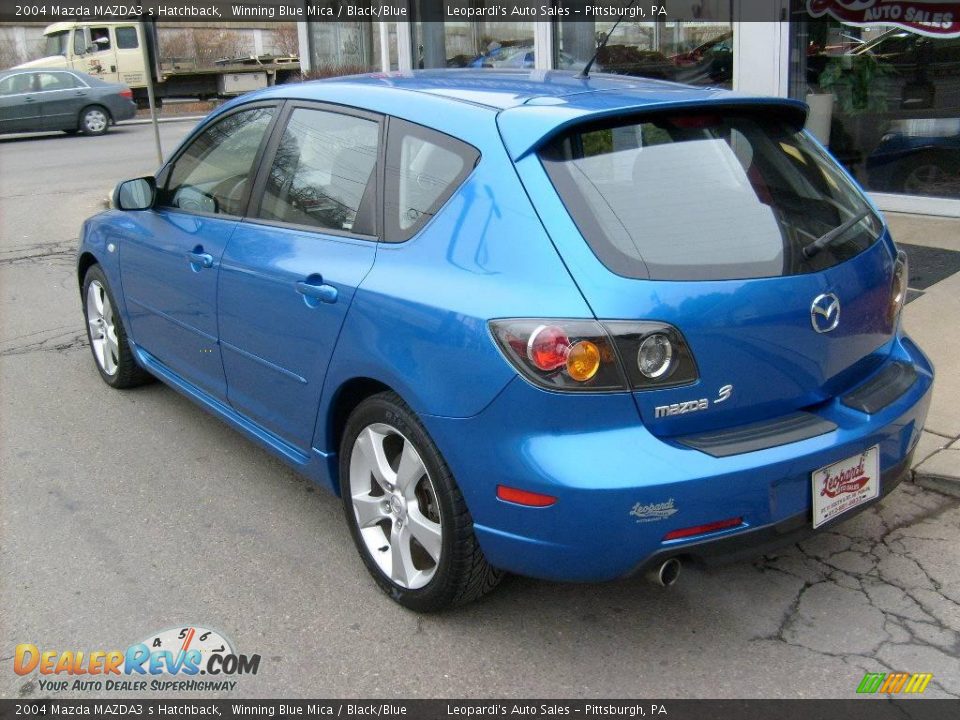 2004 Mazda MAZDA3 s Hatchback Winning Blue Mica / Black/Blue Photo #3