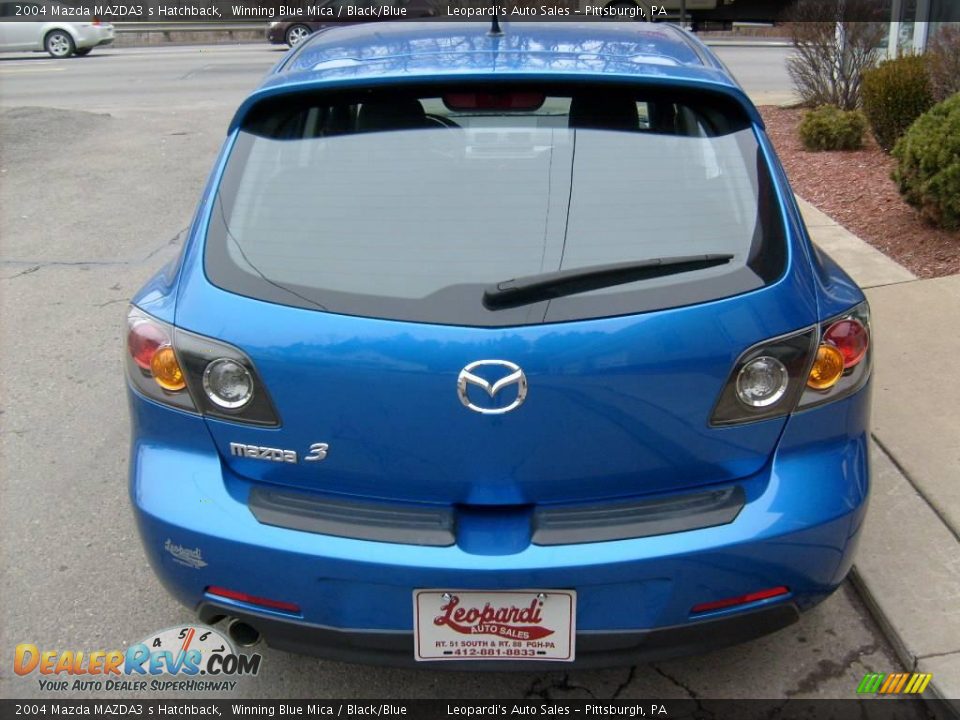 2004 Mazda MAZDA3 s Hatchback Winning Blue Mica / Black/Blue Photo #4