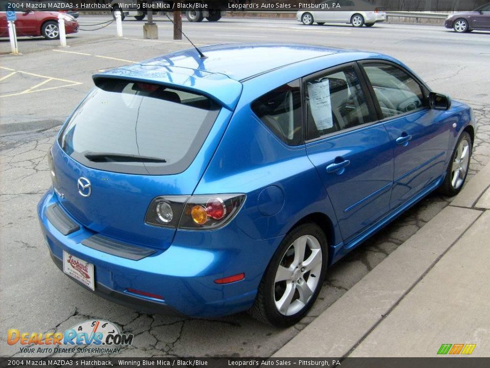 2004 Mazda MAZDA3 s Hatchback Winning Blue Mica / Black/Blue Photo #5
