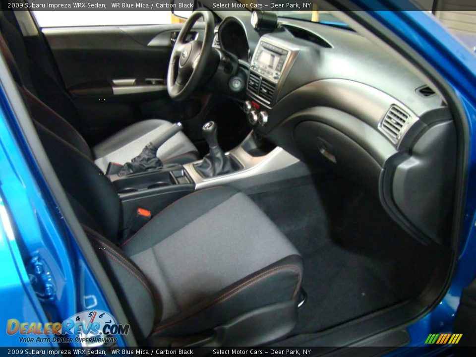 2009 Subaru Impreza WRX Sedan WR Blue Mica / Carbon Black Photo #12