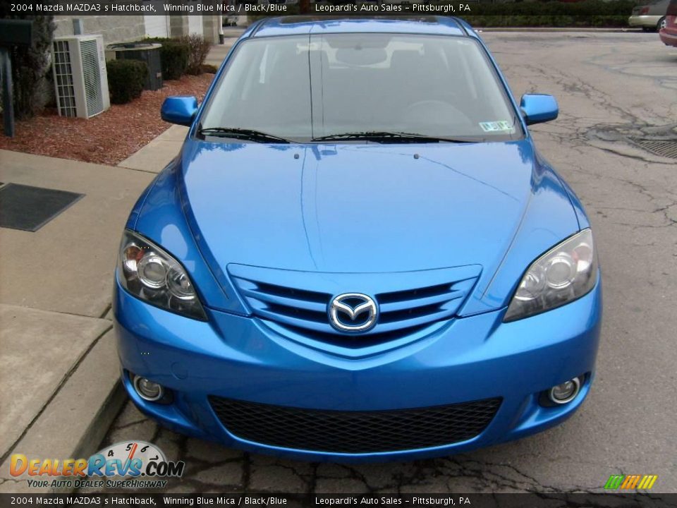 2004 Mazda MAZDA3 s Hatchback Winning Blue Mica / Black/Blue Photo #7