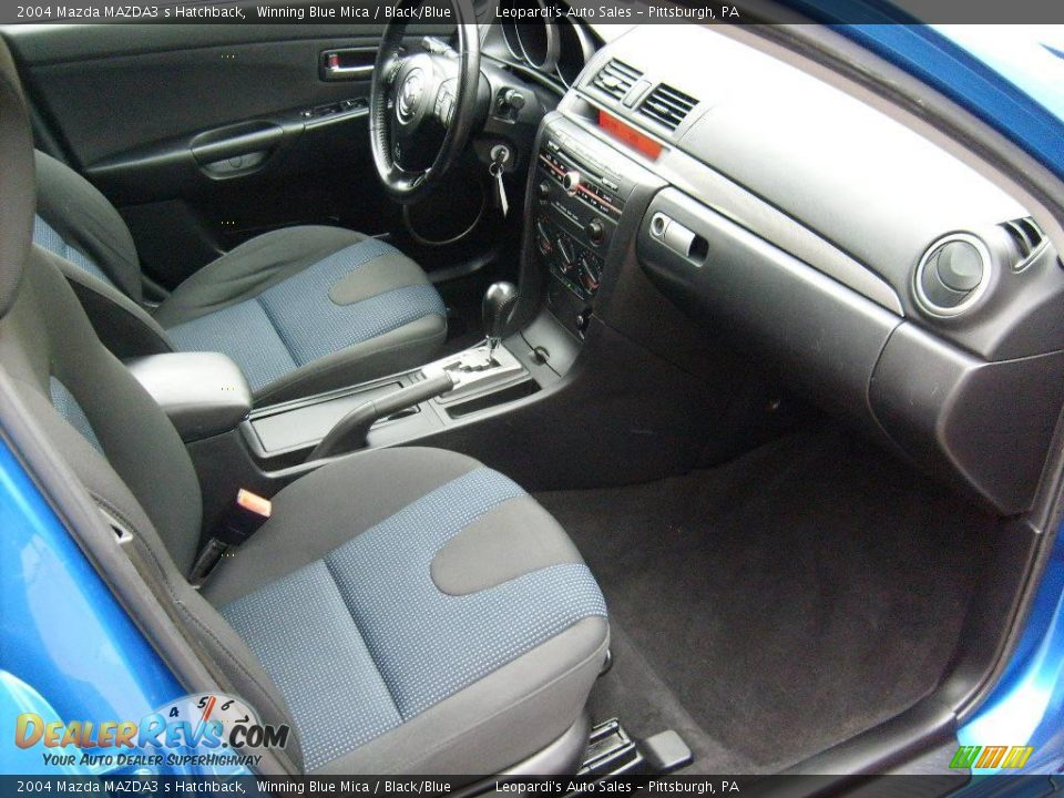 2004 Mazda MAZDA3 s Hatchback Winning Blue Mica / Black/Blue Photo #12
