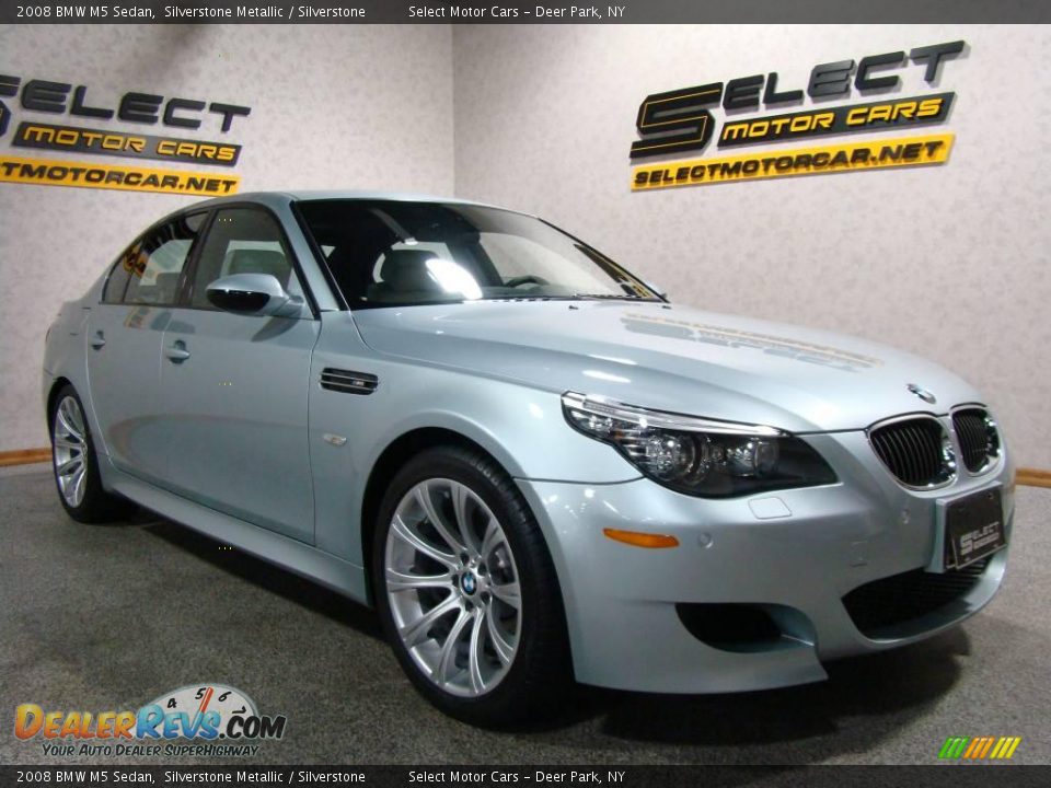 2008 BMW M5 Sedan Silverstone Metallic / Silverstone Photo #3