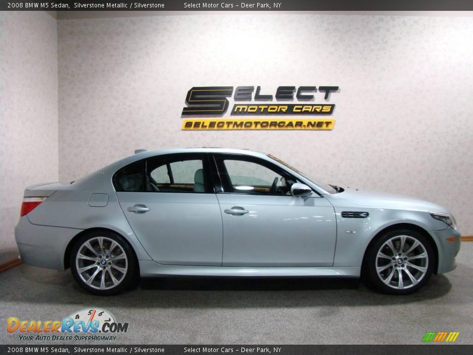 2008 BMW M5 Sedan Silverstone Metallic / Silverstone Photo #4
