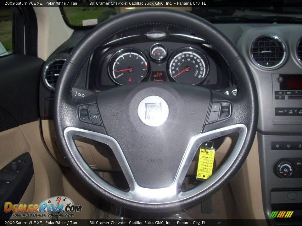 2009 Saturn VUE XE Polar White / Tan Photo #7