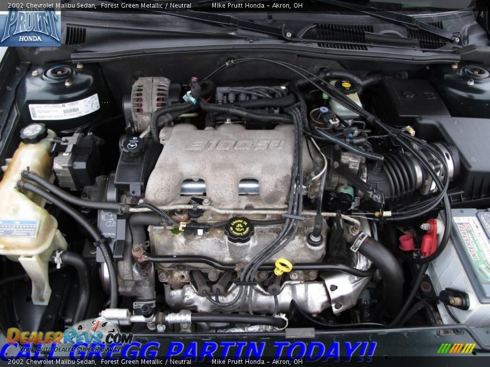 2002 Chevrolet Malibu Sedan Forest Green Metallic / Neutral Photo #22