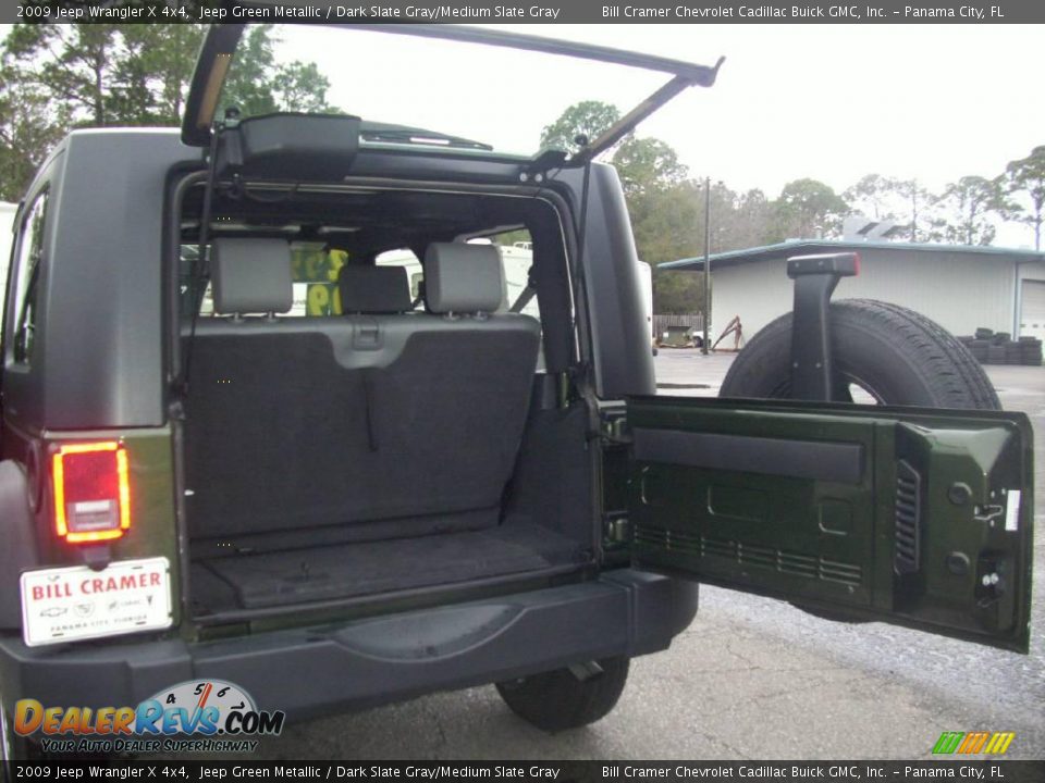 2009 Jeep Wrangler X 4x4 Jeep Green Metallic / Dark Slate Gray/Medium Slate Gray Photo #4