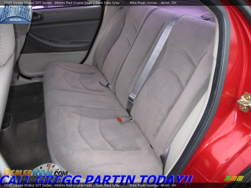 2005 Dodge Stratus SXT Sedan Inferno Red Crystal Pearl / Dark Slate Gray Photo #12