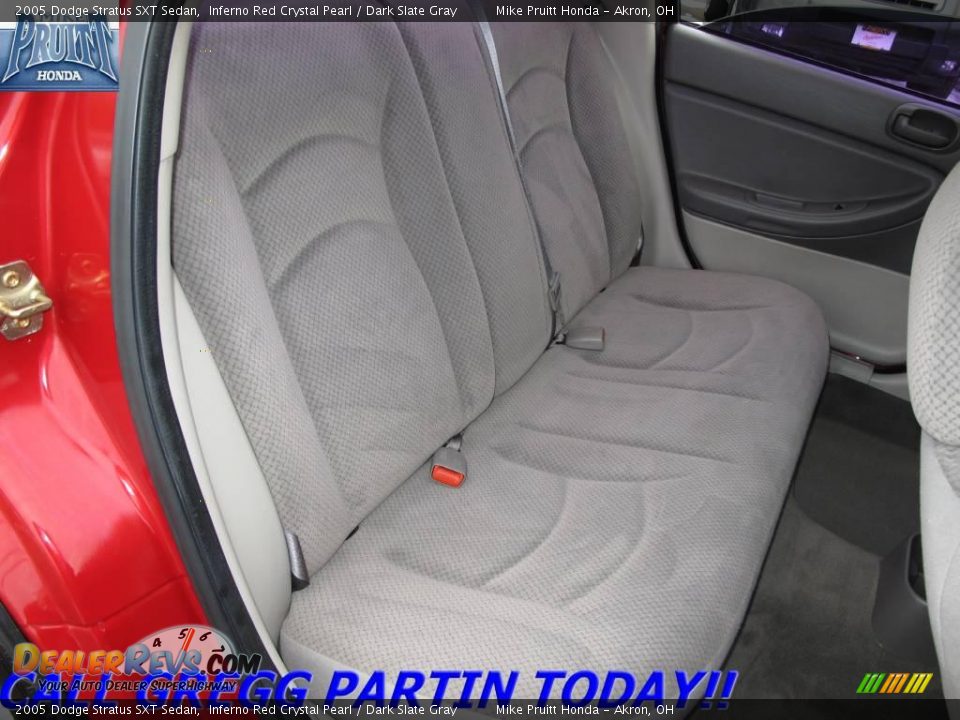 2005 Dodge Stratus SXT Sedan Inferno Red Crystal Pearl / Dark Slate Gray Photo #13