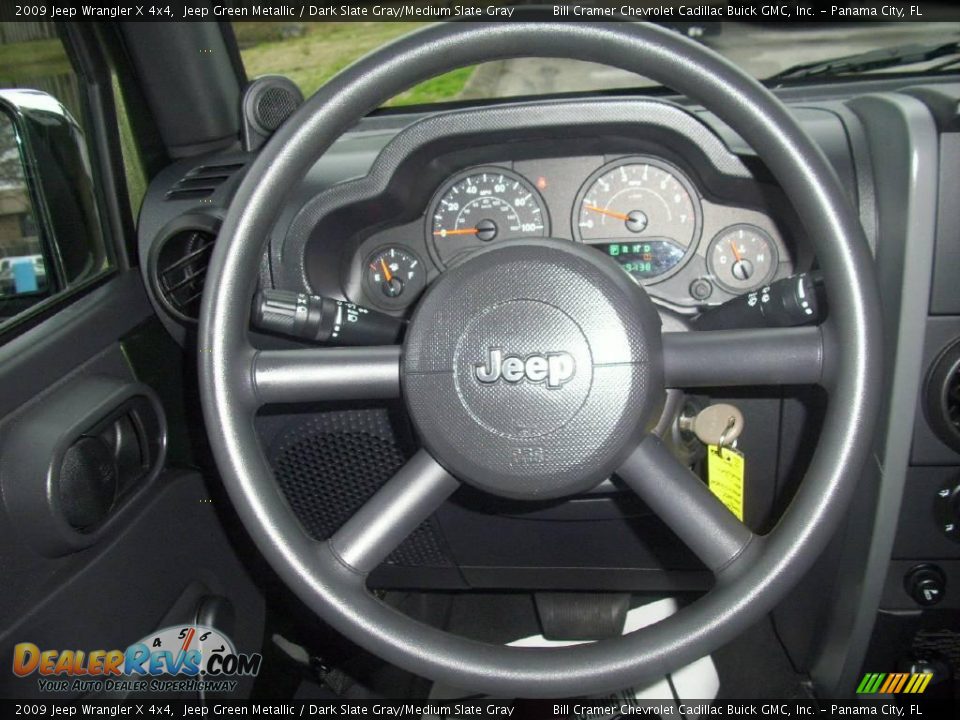 2009 Jeep Wrangler X 4x4 Jeep Green Metallic / Dark Slate Gray/Medium Slate Gray Photo #7