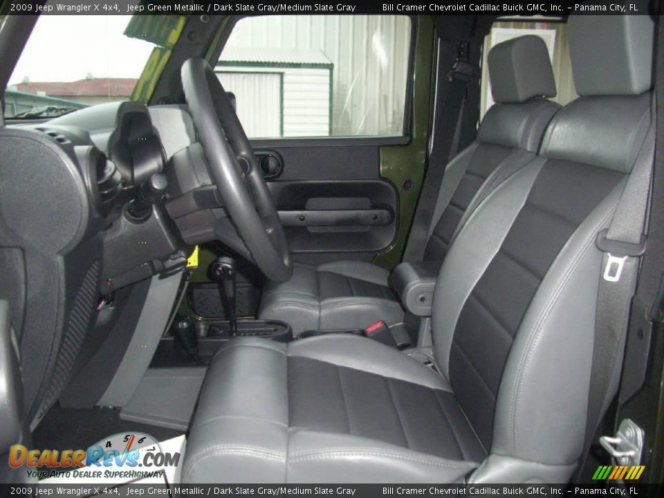2009 Jeep Wrangler X 4x4 Jeep Green Metallic / Dark Slate Gray/Medium Slate Gray Photo #10