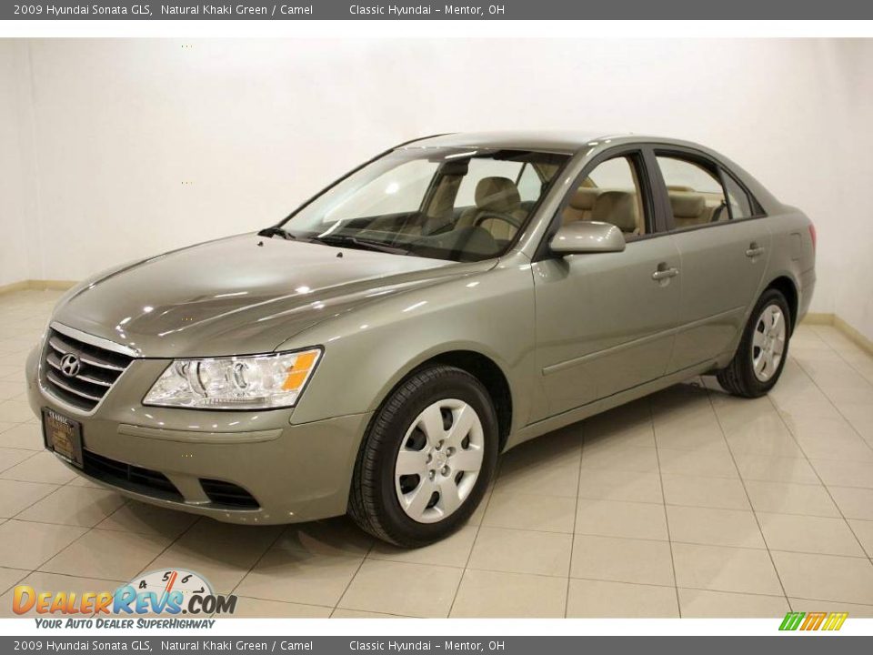 2009 Hyundai Sonata GLS Natural Khaki Green / Camel Photo #3