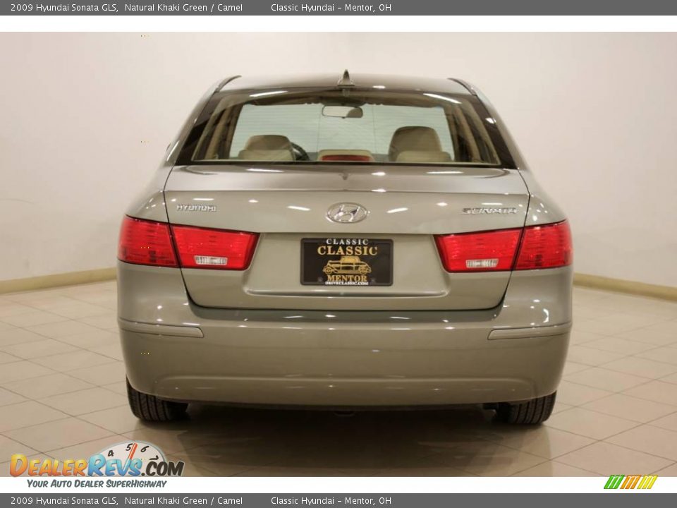 2009 Hyundai Sonata GLS Natural Khaki Green / Camel Photo #6