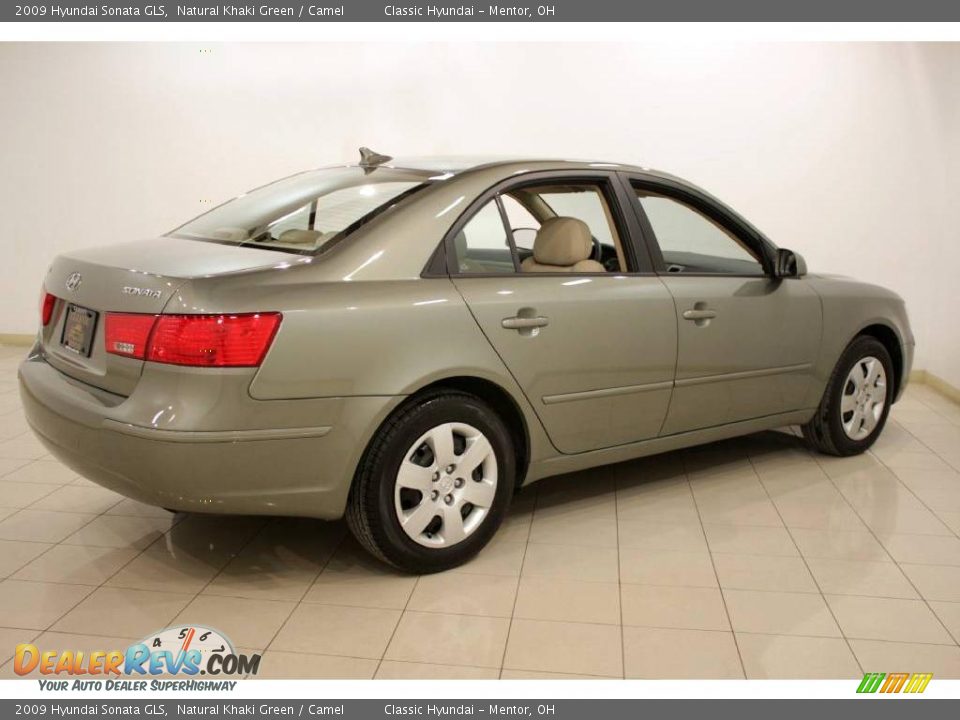 2009 Hyundai Sonata GLS Natural Khaki Green / Camel Photo #7